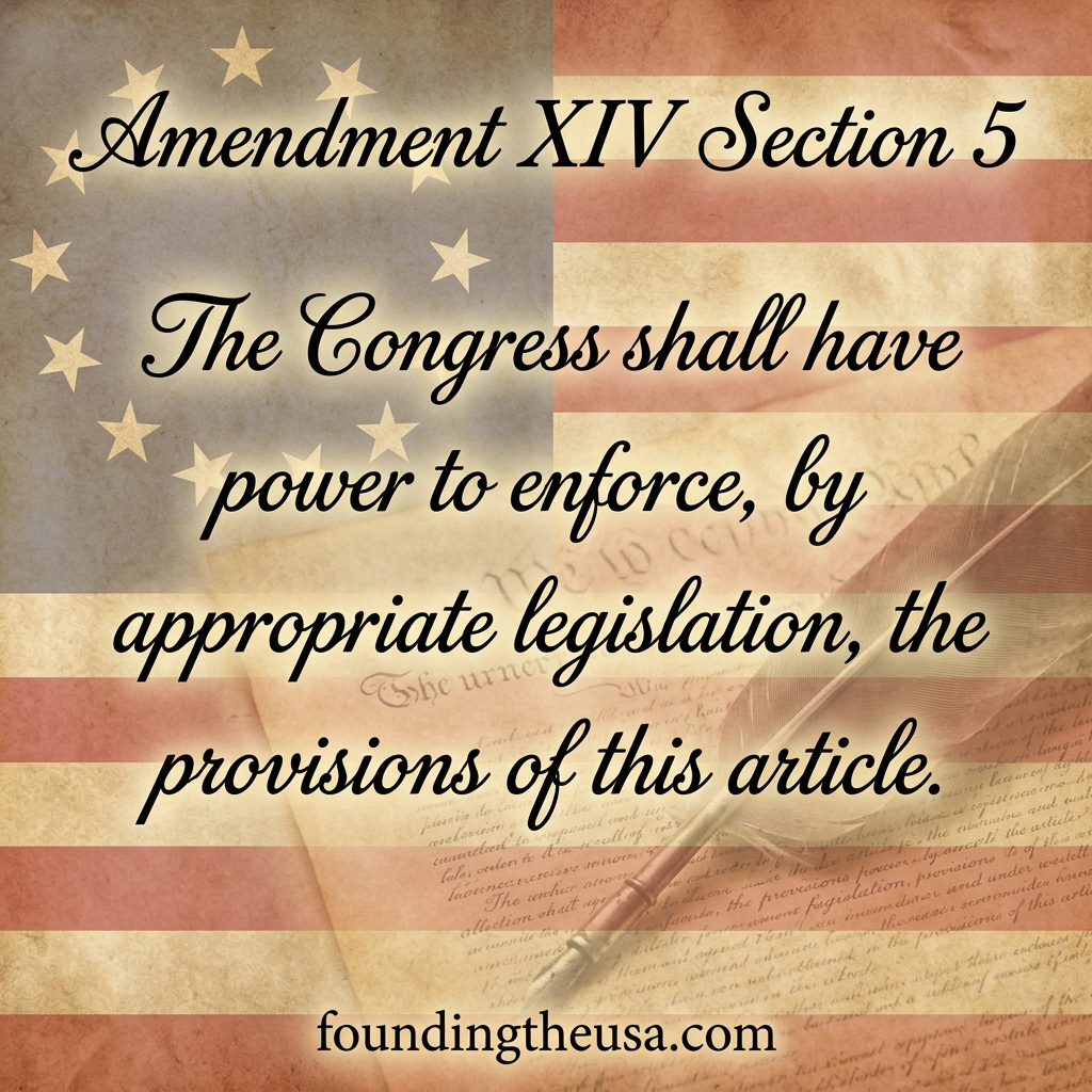 The Congress shall have power to enforce, by appropriate legislation, the provisions of this article.
