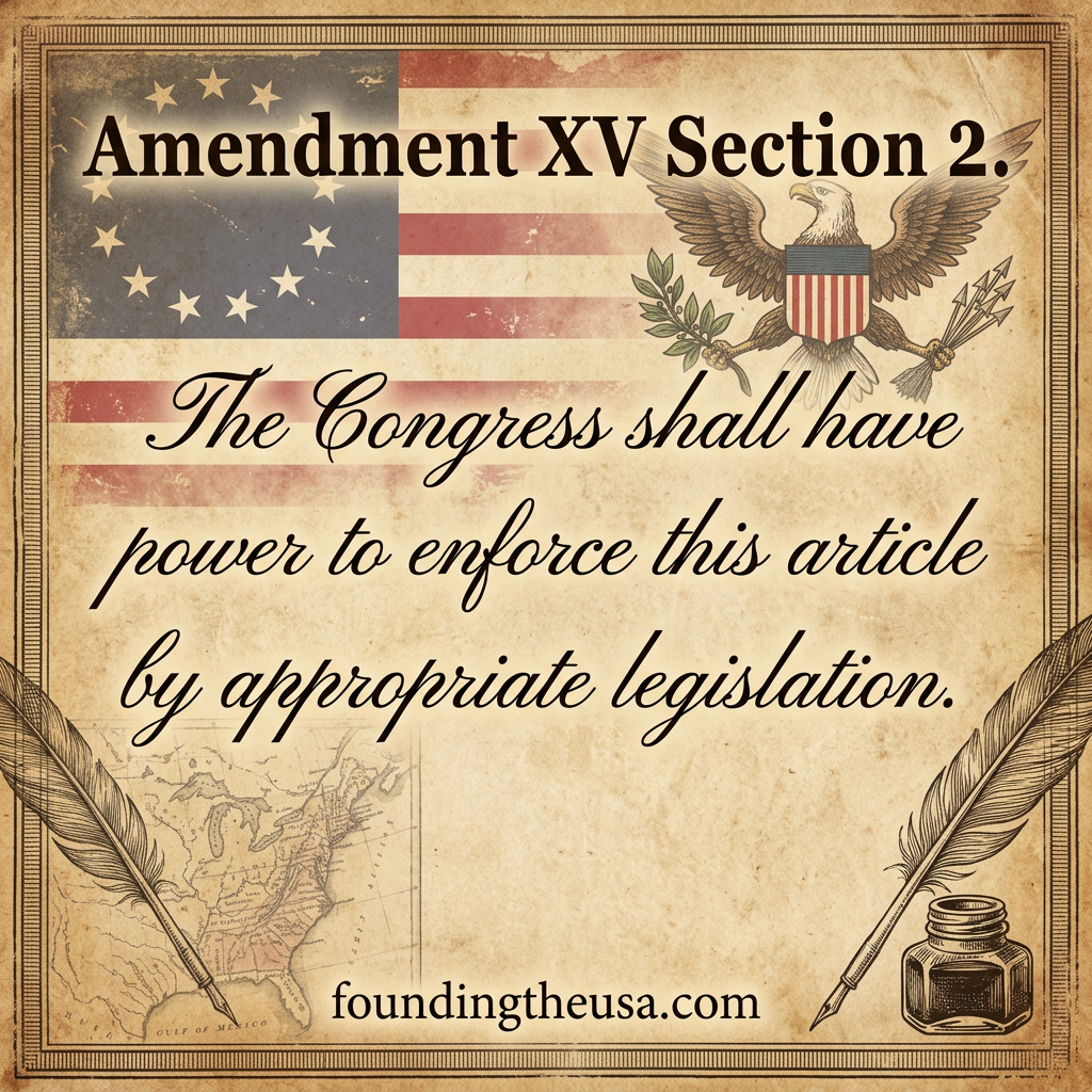 The Congress shall have power to enforce this article by appropriate legislation.