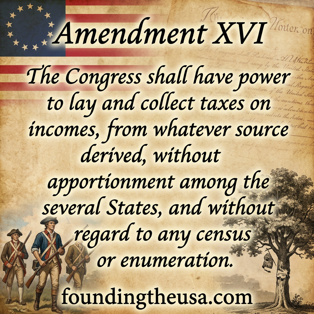 The Congress shall have power to lay and collect taxes on incomes, from whatever source derived, without apportionment among the several States, and without regard to any census or enumeration.