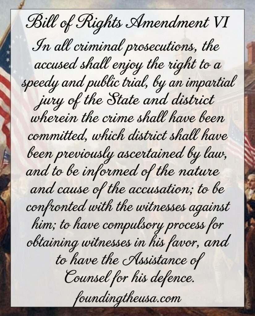 In all criminal prosecutions, the accused shall enjoy the right to a speedy and public trial, by an impartial jury of the State and district wherein the crime shall have been committed, which district shall have been previously ascertained by law, and to be informed of the nature and cause of the accusation; to be confronted with the witnesses against him; to have compulsory process for obtaining witnesses in his favor, and to have the Assistance of Counsel for his defence.