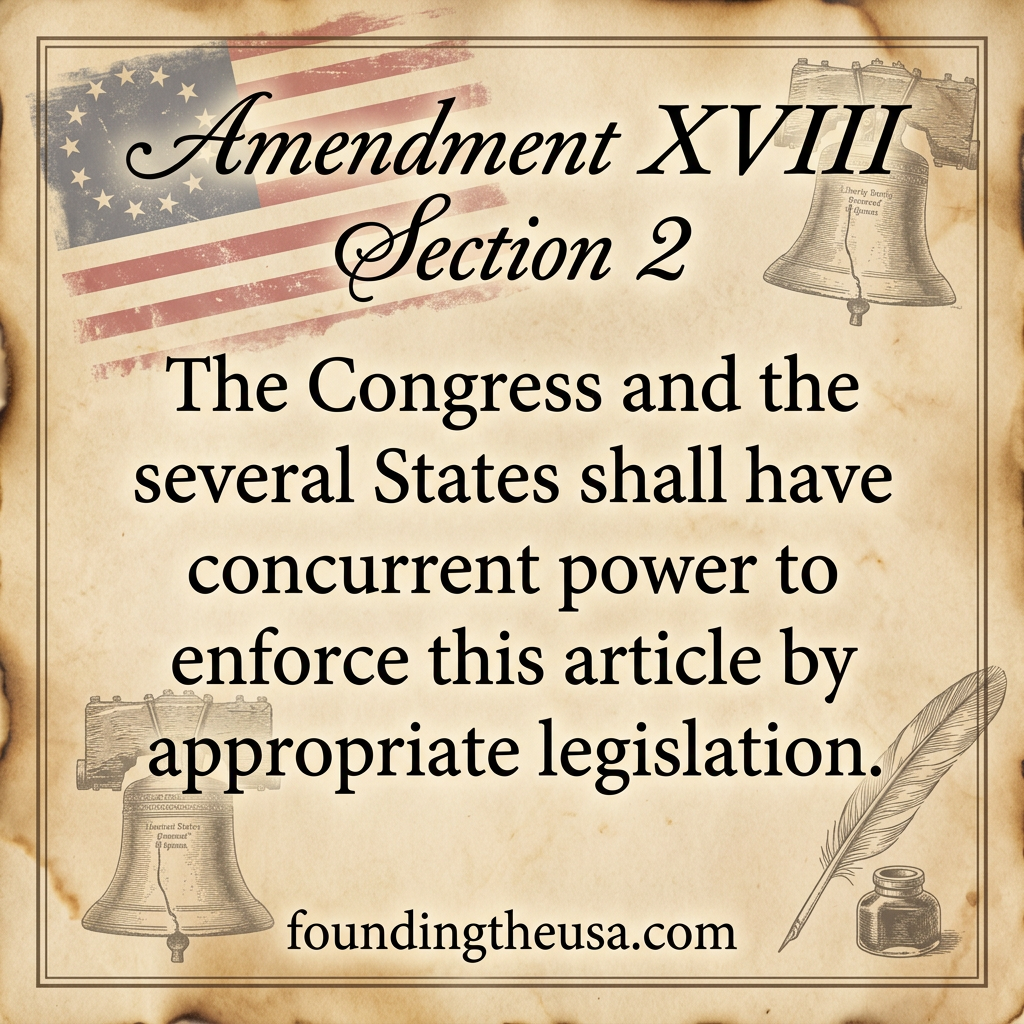 The Congress and the several States shall have concurrent power to enforce this article by appropriate legislation.