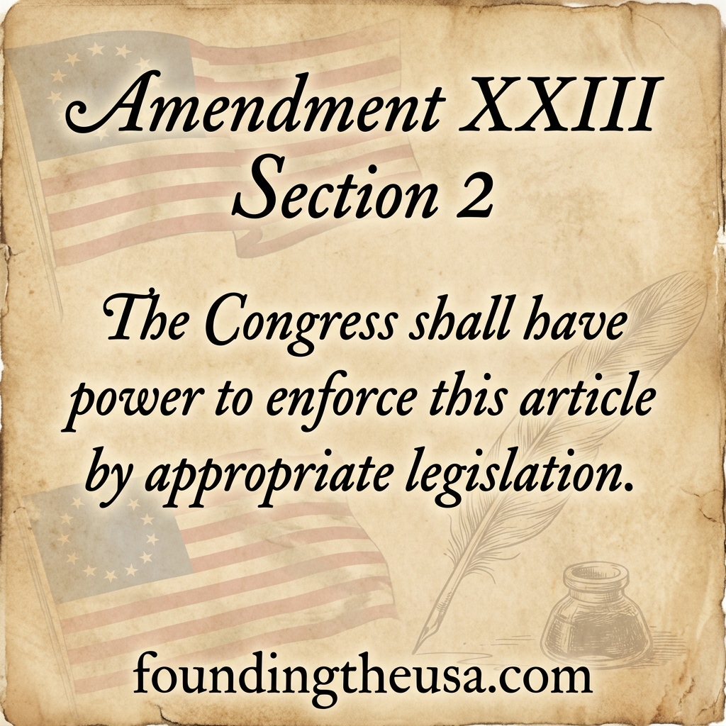 The Congress shall have power to enforce this article by appropriate legislation.